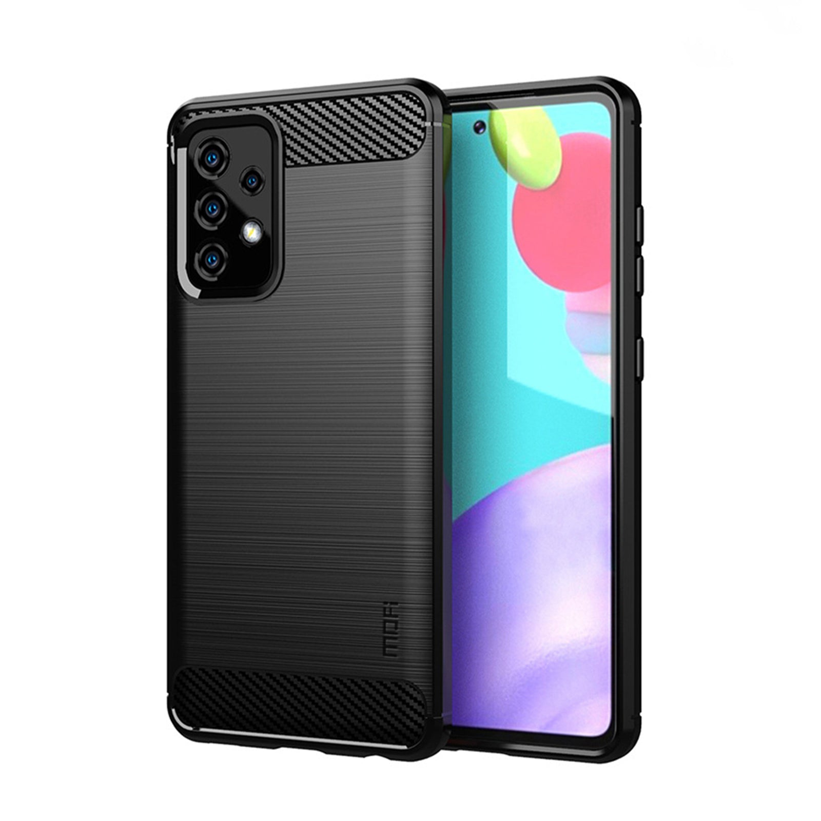 MOFI Carbon Fiber Brushed TPU Cover for Samsung Galaxy A52 4G/5G / A52s 5G