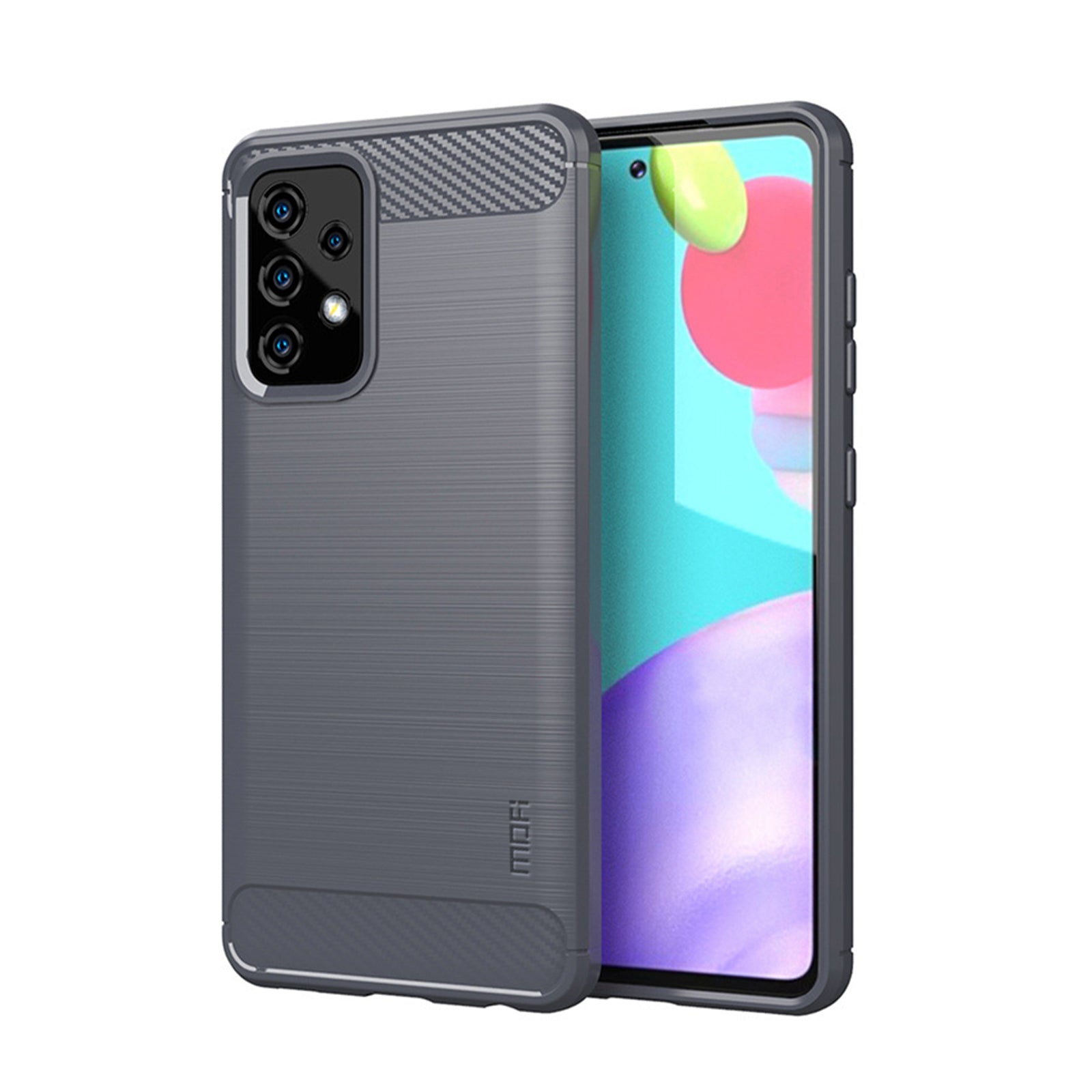 MOFI Carbon Fiber Brushed TPU Cover for Samsung Galaxy A52 4G/5G / A52s 5G