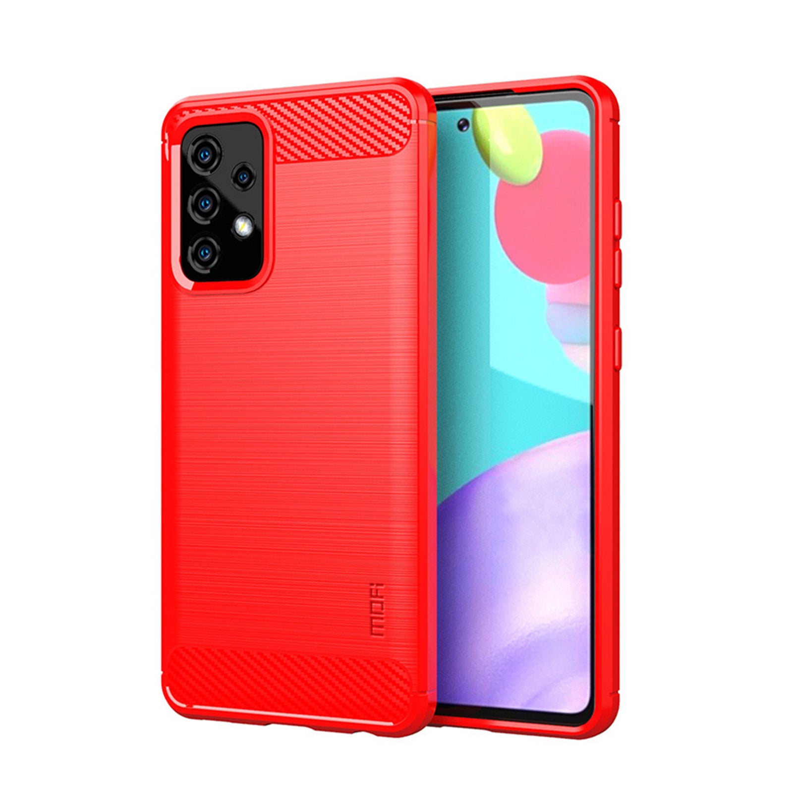 MOFI Carbon Fiber Brushed TPU Cover for Samsung Galaxy A52 4G/5G / A52s 5G