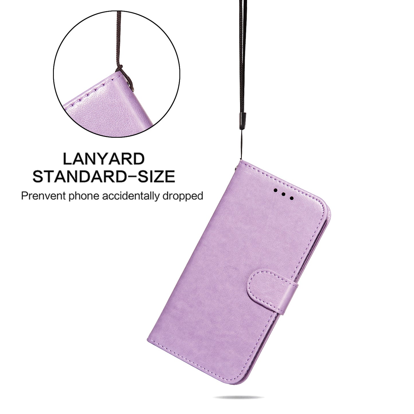 Dual-sided Magnetic Clasp Leather Wallet Stand Phone Case Shell for Samsung Galaxy A52 4G/5G / A52s 5G