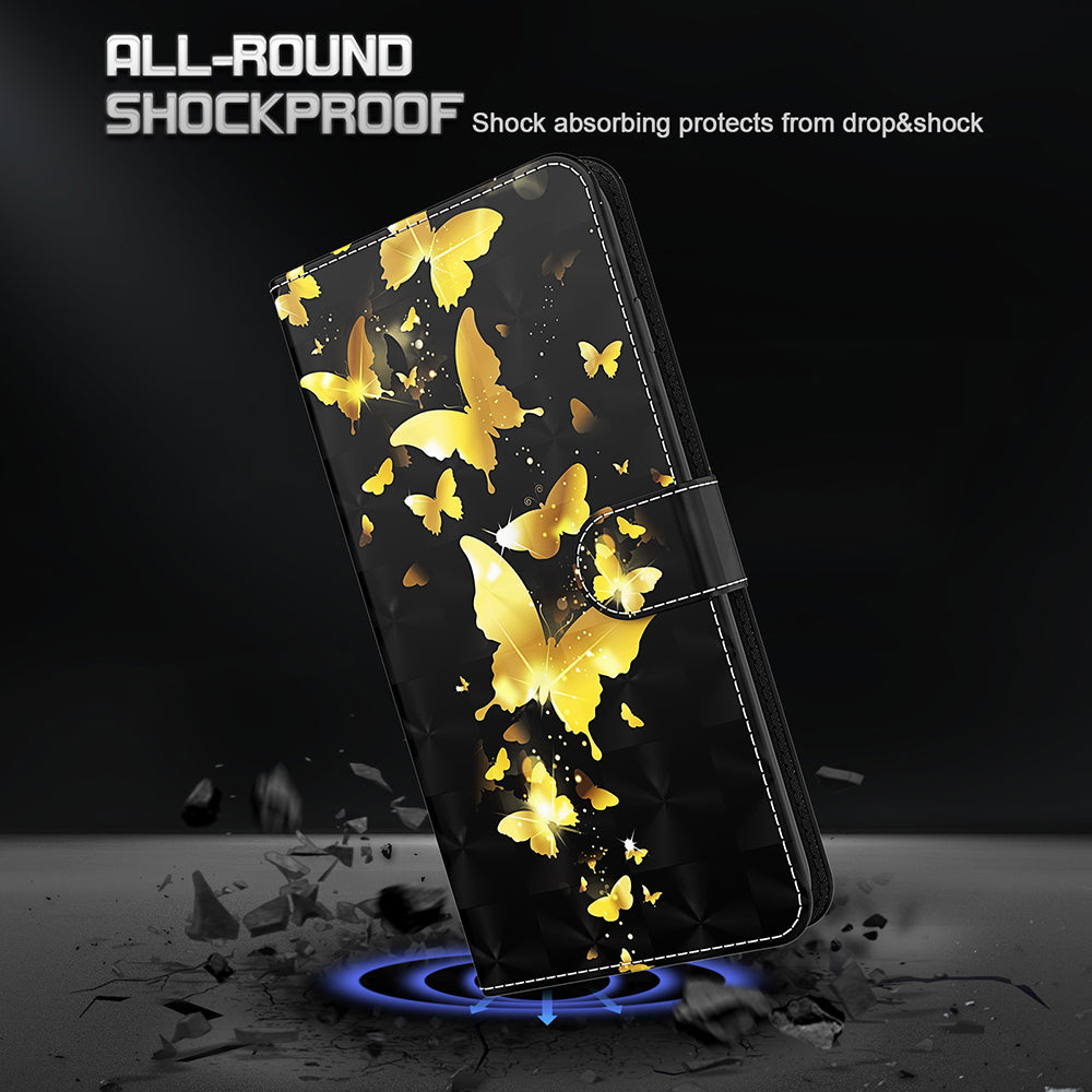 Pattern Printing Design PU Leather Phone Wallet Stand Case Shell for Samsung Galaxy A52 4G/5G / A52s 5G