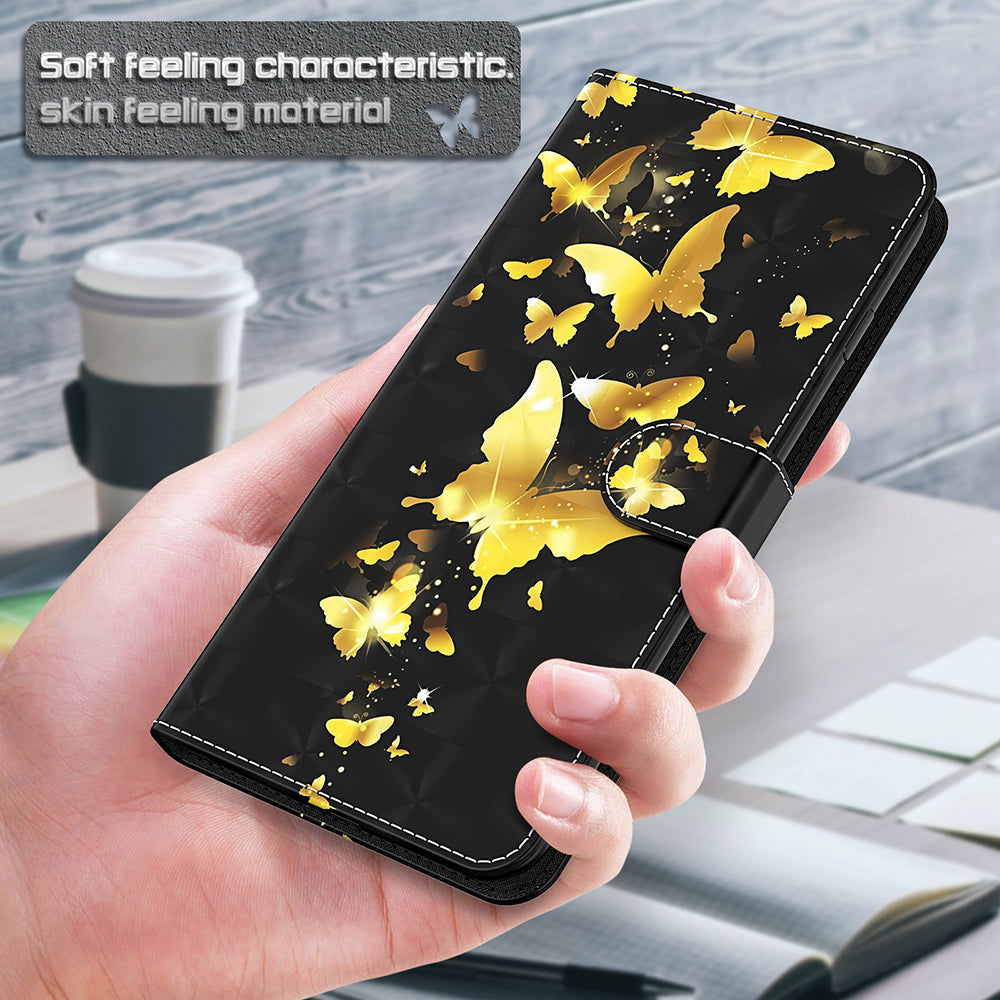Pattern Printing Design PU Leather Phone Wallet Stand Case Shell for Samsung Galaxy A52 4G/5G / A52s 5G