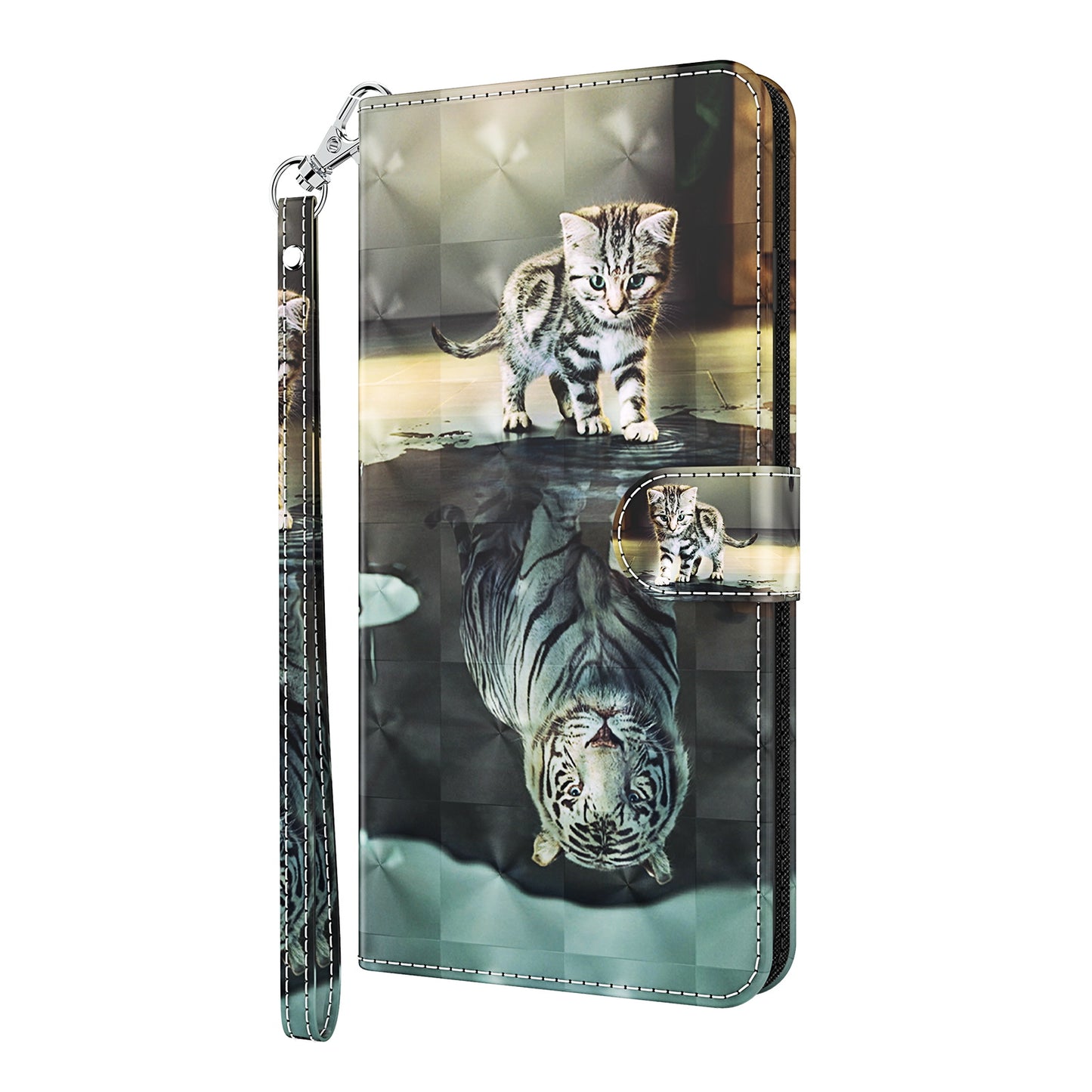 Pattern Printing Design PU Leather Phone Wallet Stand Case Shell for Samsung Galaxy A52 4G/5G / A52s 5G