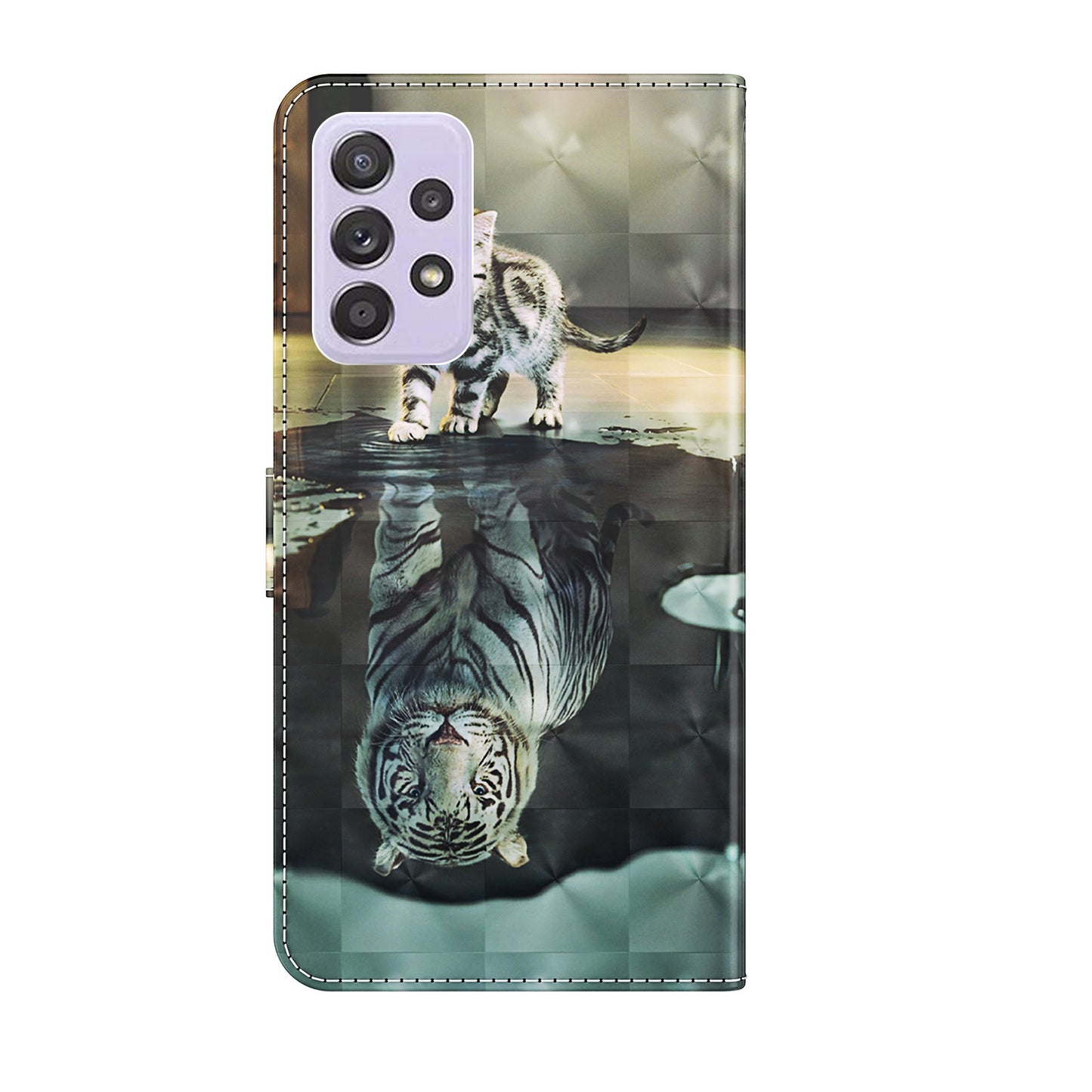 Pattern Printing Design PU Leather Phone Wallet Stand Case Shell for Samsung Galaxy A52 4G/5G / A52s 5G