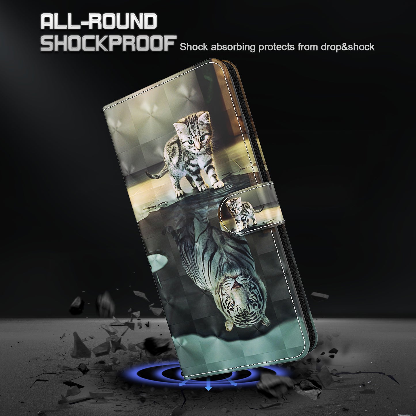 Pattern Printing Design PU Leather Phone Wallet Stand Case Shell for Samsung Galaxy A52 4G/5G / A52s 5G