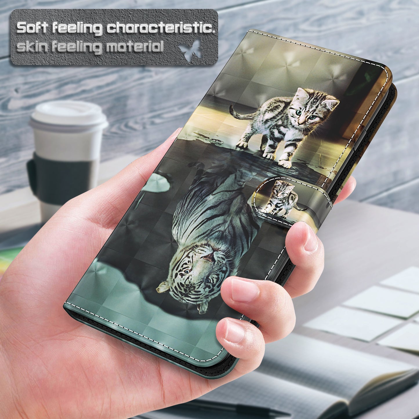 Pattern Printing Design PU Leather Phone Wallet Stand Case Shell for Samsung Galaxy A52 4G/5G / A52s 5G