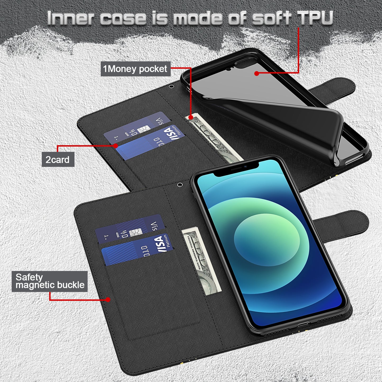 Pattern Printing Design PU Leather Phone Wallet Stand Case Shell for Samsung Galaxy A52 4G/5G / A52s 5G