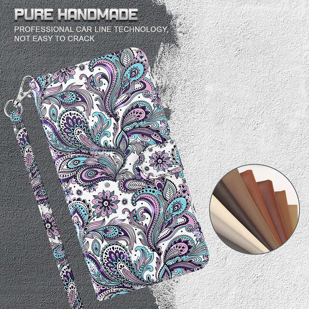 Pattern Printing Design PU Leather Phone Wallet Stand Case Shell for Samsung Galaxy A52 4G/5G / A52s 5G