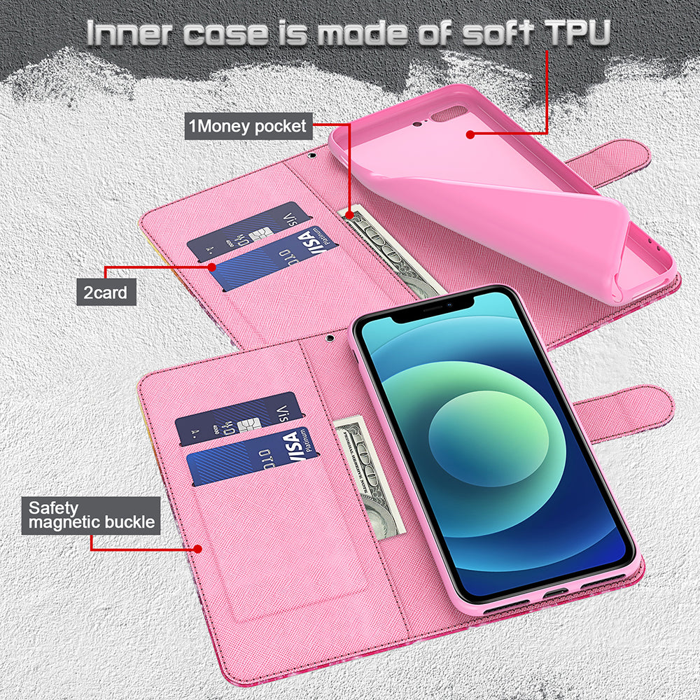 Pattern Printing Design PU Leather Phone Wallet Stand Case Shell for Samsung Galaxy A52 4G/5G / A52s 5G