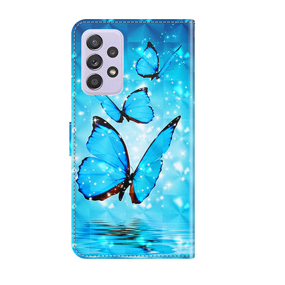 Pattern Printing Design PU Leather Phone Wallet Stand Case Shell for Samsung Galaxy A52 4G/5G / A52s 5G