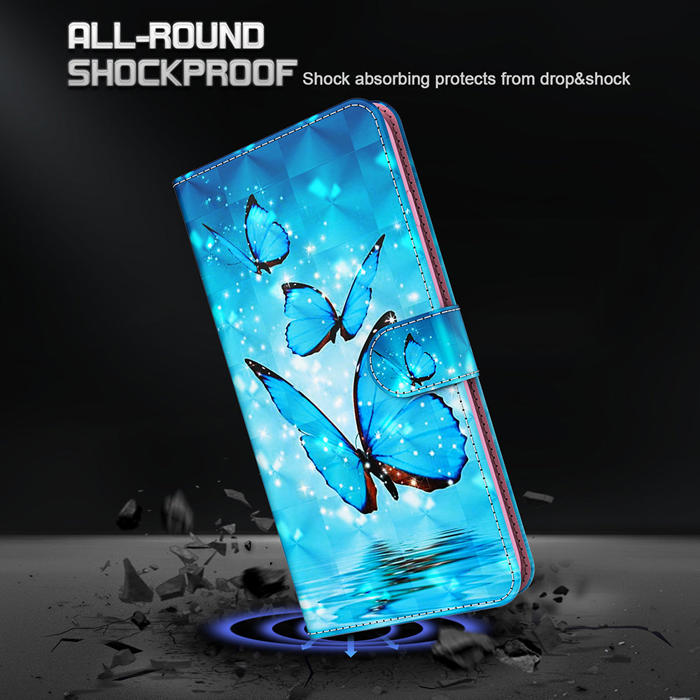 Pattern Printing Design PU Leather Phone Wallet Stand Case Shell for Samsung Galaxy A52 4G/5G / A52s 5G