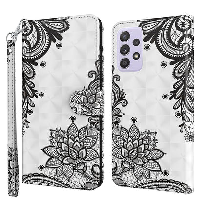 Pattern Printing Design PU Leather Phone Wallet Stand Case Shell for Samsung Galaxy A52 4G/5G / A52s 5G