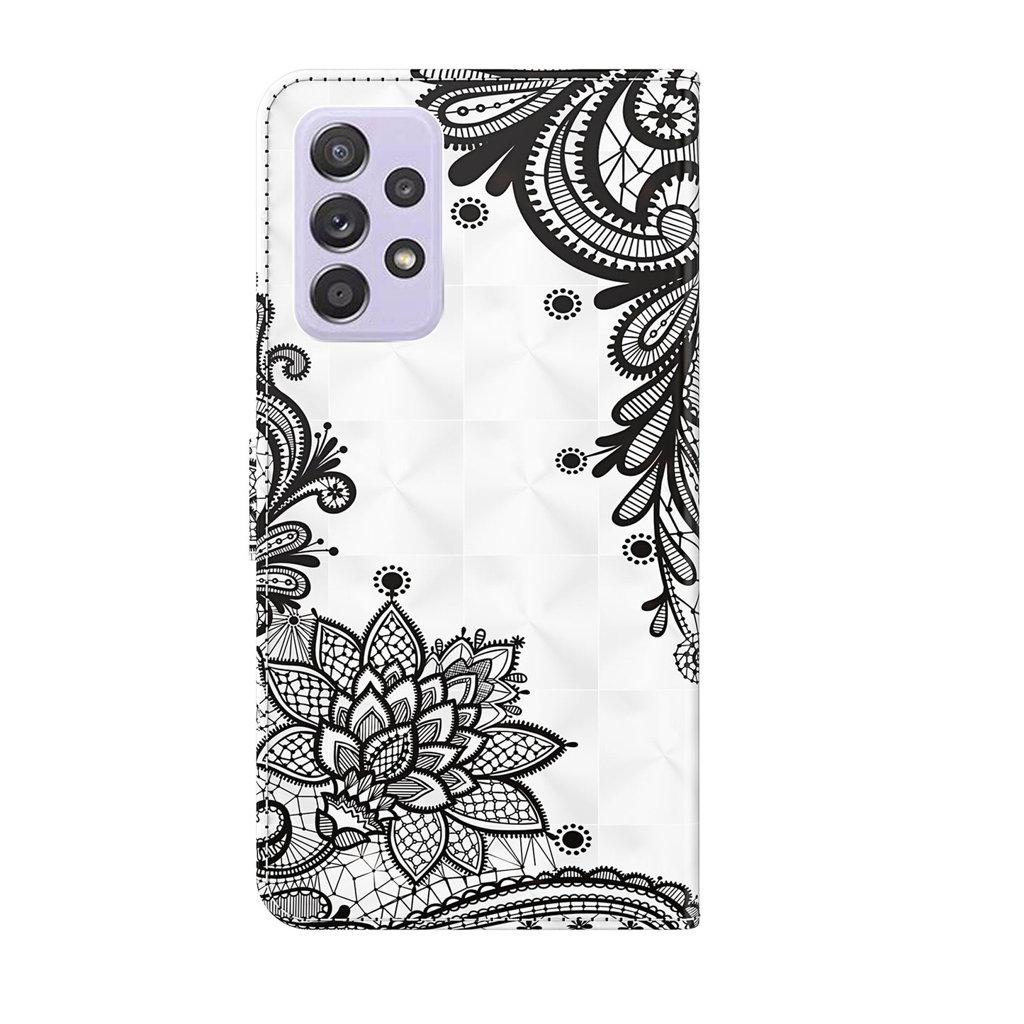 Pattern Printing Design PU Leather Phone Wallet Stand Case Shell for Samsung Galaxy A52 4G/5G / A52s 5G