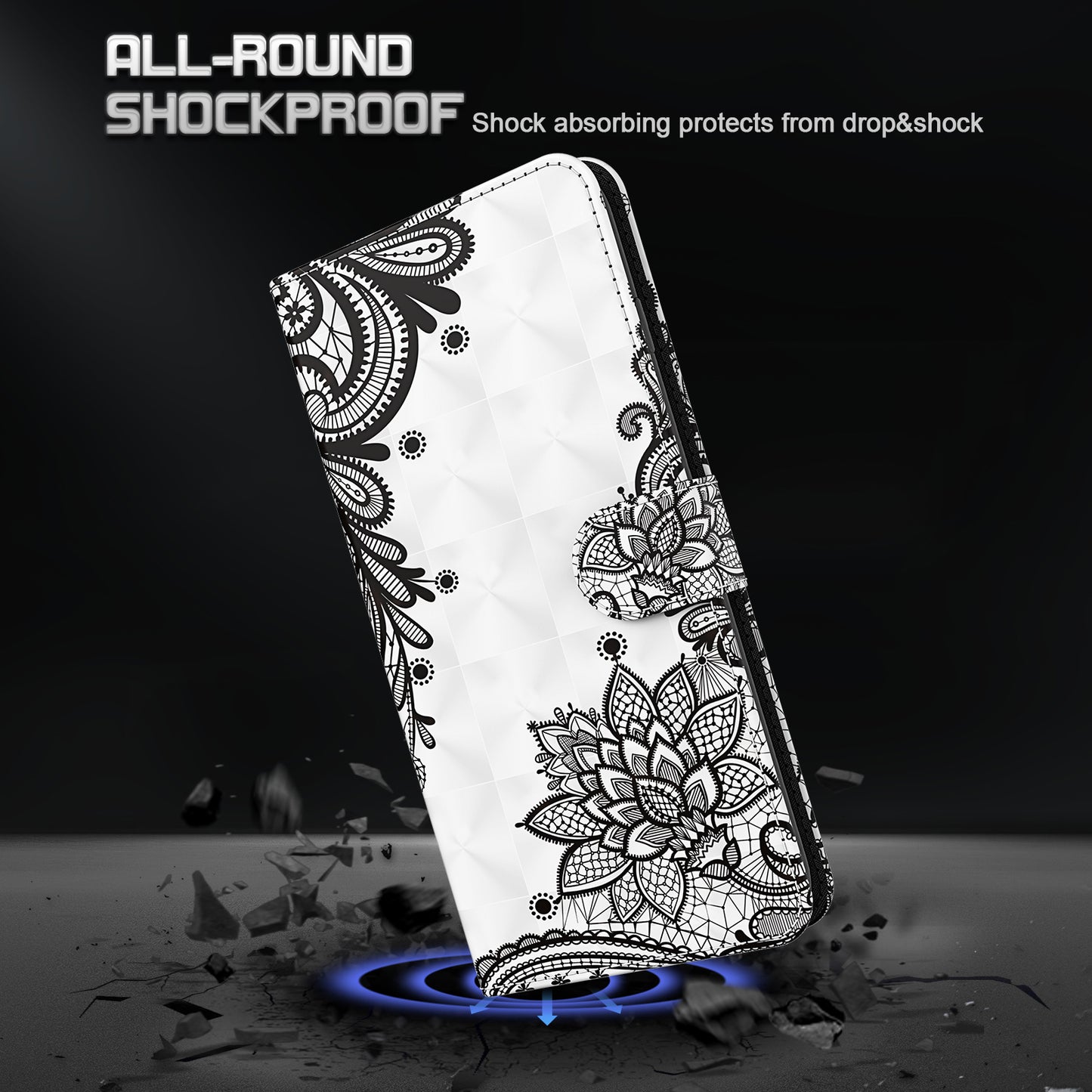 Pattern Printing Design PU Leather Phone Wallet Stand Case Shell for Samsung Galaxy A52 4G/5G / A52s 5G