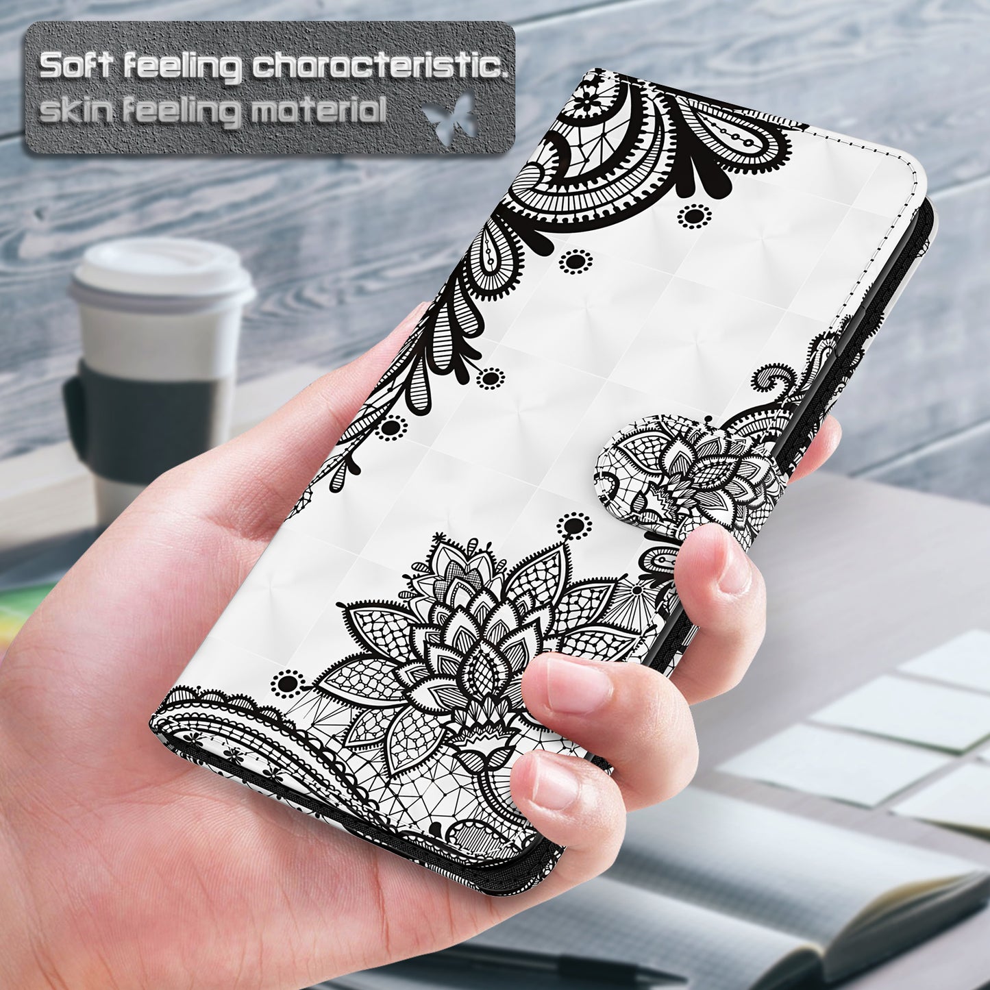 Pattern Printing Design PU Leather Phone Wallet Stand Case Shell for Samsung Galaxy A52 4G/5G / A52s 5G