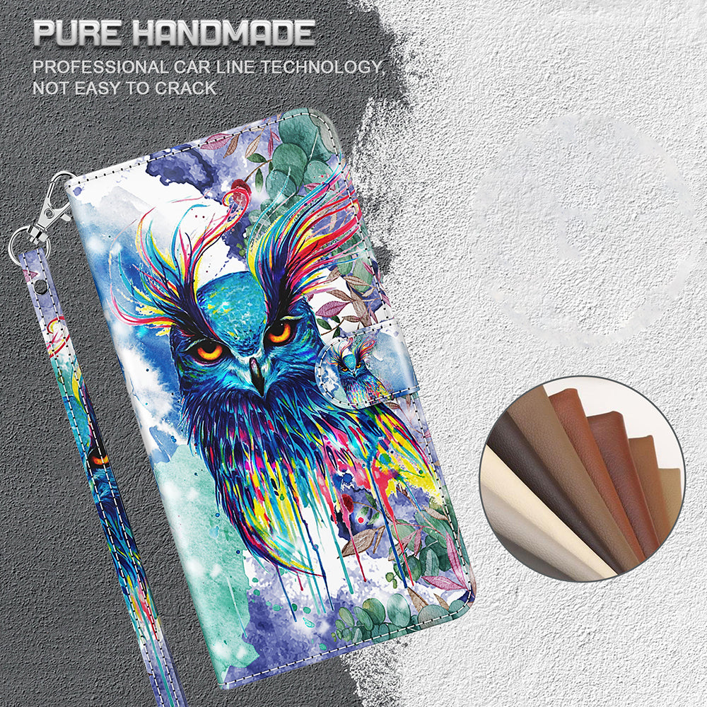 Pattern Printing Design PU Leather Phone Wallet Stand Case Shell for Samsung Galaxy A52 4G/5G / A52s 5G