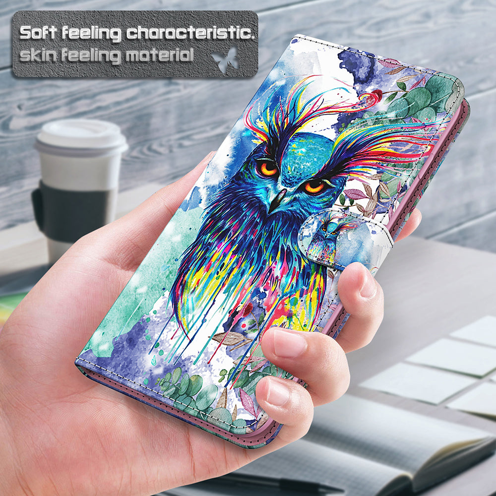 Pattern Printing Design PU Leather Phone Wallet Stand Case Shell for Samsung Galaxy A52 4G/5G / A52s 5G