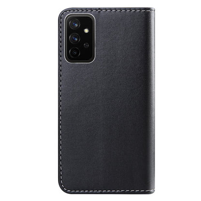 Wallet Design Three-color Splicing Leather Stand Cover for Samsung Galaxy A52 4G/5G / A52s 5G