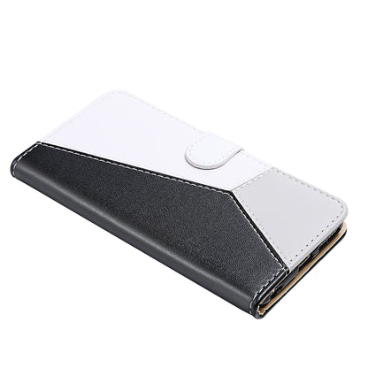 Wallet Design Three-color Splicing Leather Stand Cover for Samsung Galaxy A52 4G/5G / A52s 5G