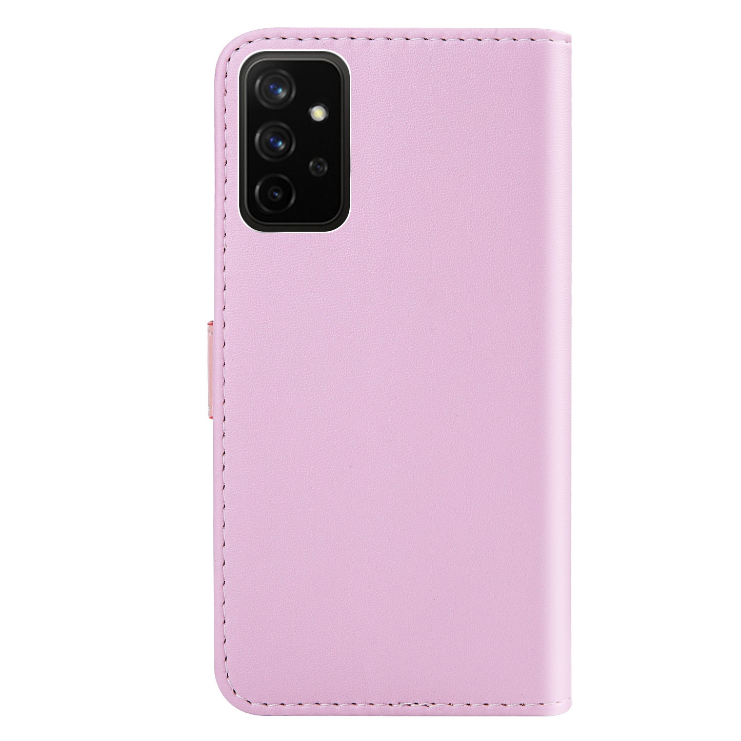 Wallet Design Three-color Splicing Leather Stand Cover for Samsung Galaxy A52 4G/5G / A52s 5G