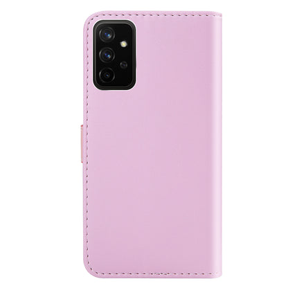 Wallet Design Three-color Splicing Leather Stand Cover for Samsung Galaxy A52 4G/5G / A52s 5G