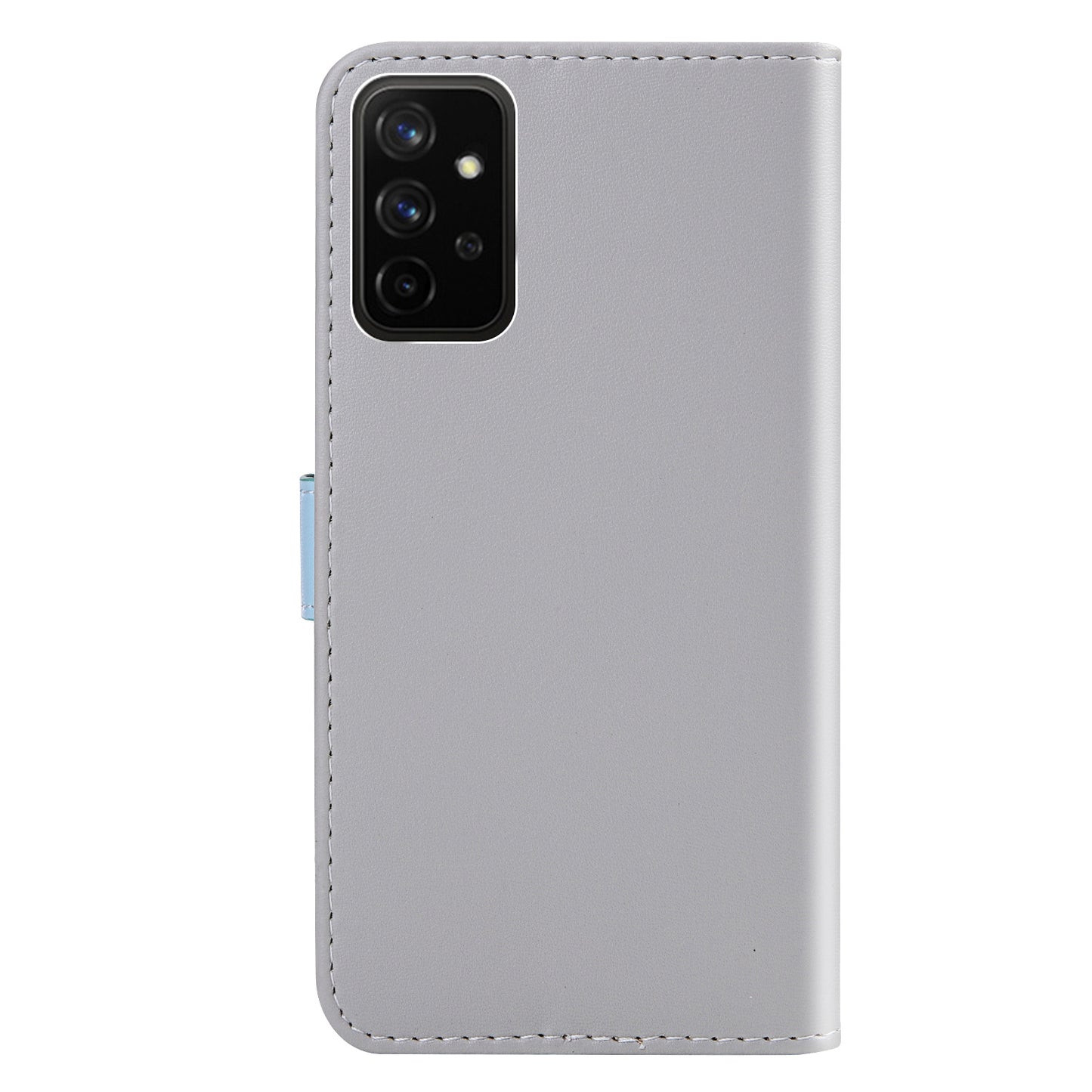 Wallet Design Three-color Splicing Leather Stand Cover for Samsung Galaxy A52 4G/5G / A52s 5G