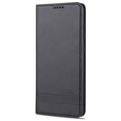 AZNS Auto-absorbed Magnetic Leather Mobile Stand Shell Case with Wallet Design for Samsung Galaxy A52 4G/5G / A52s 5G