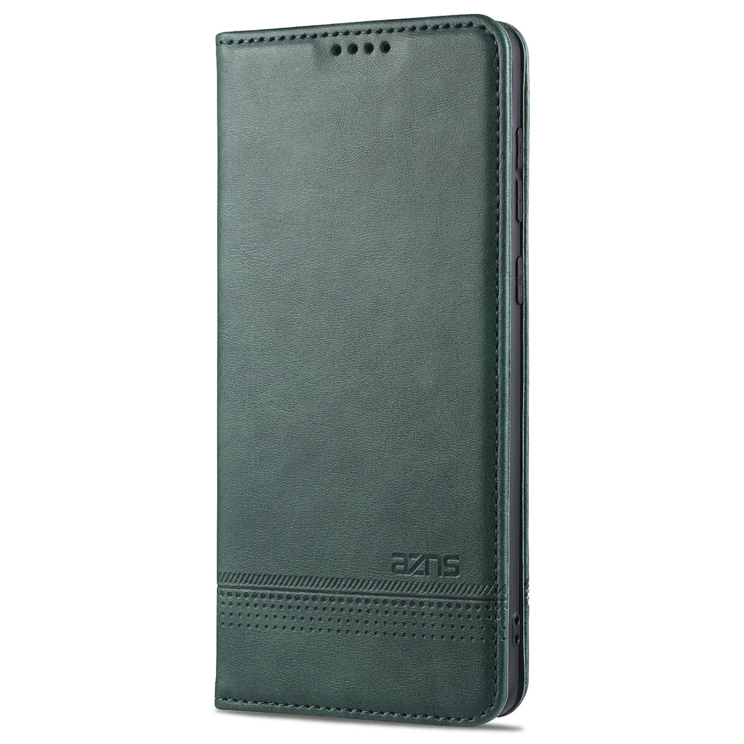 AZNS Auto-absorbed Magnetic Leather Mobile Stand Shell Case with Wallet Design for Samsung Galaxy A52 4G/5G / A52s 5G