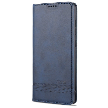 AZNS Auto-absorbed Magnetic Leather Mobile Stand Shell Case with Wallet Design for Samsung Galaxy A52 4G/5G / A52s 5G