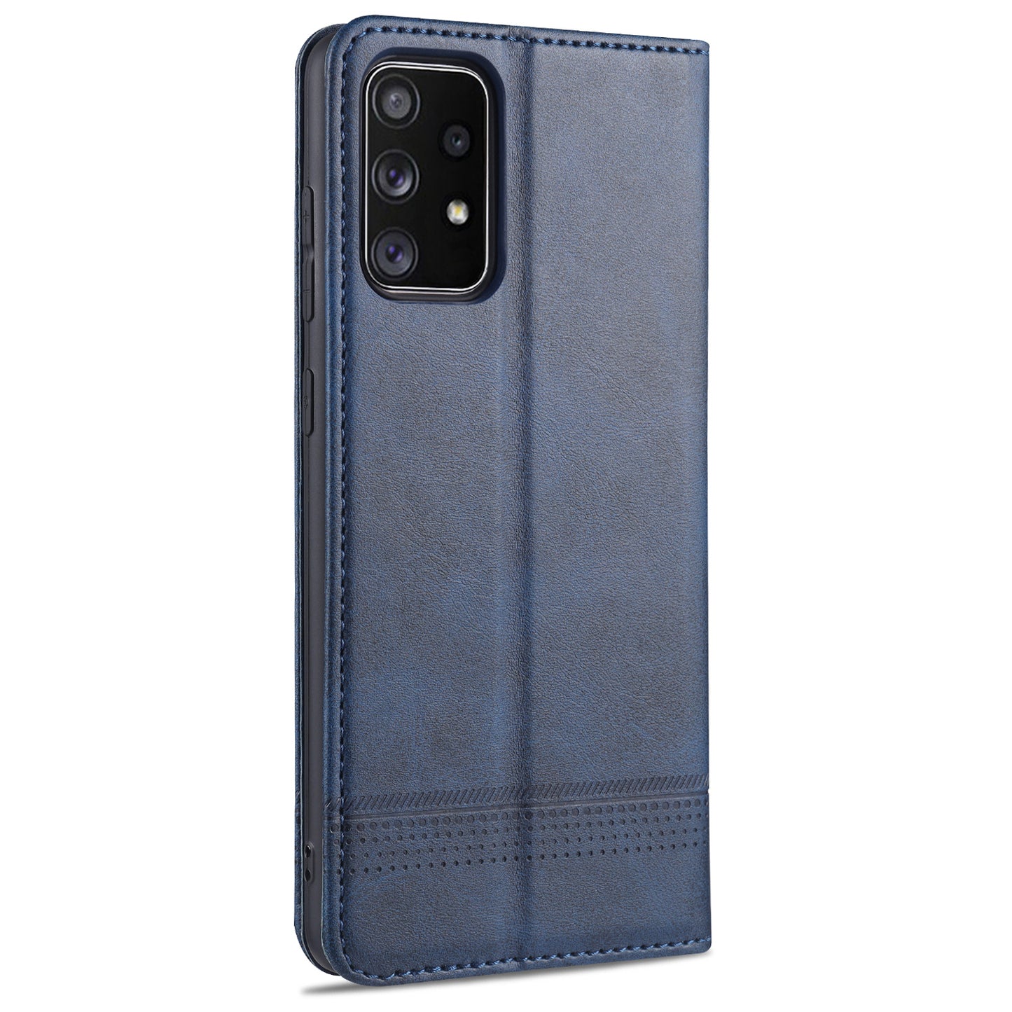 AZNS Auto-absorbed Magnetic Leather Mobile Stand Shell Case with Wallet Design for Samsung Galaxy A52 4G/5G / A52s 5G