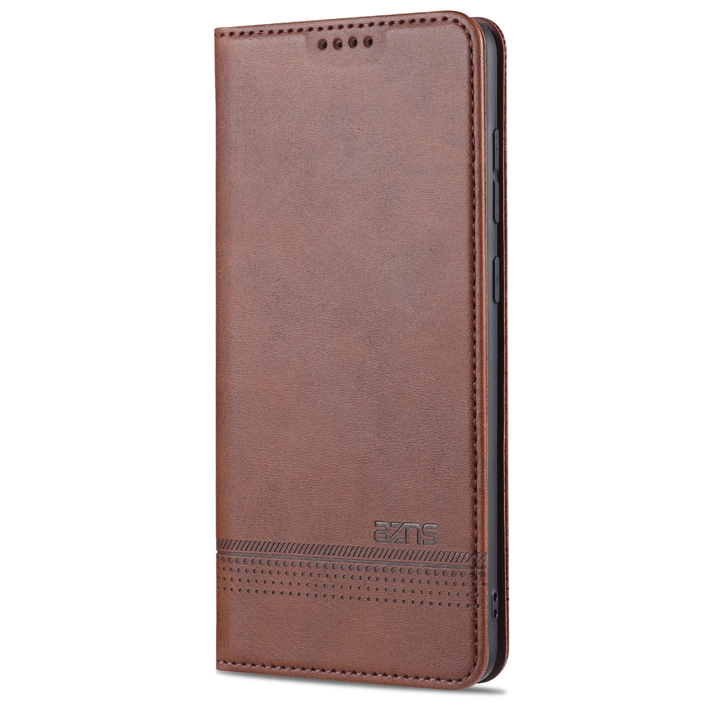 AZNS Auto-absorbed Magnetic Leather Mobile Stand Shell Case with Wallet Design for Samsung Galaxy A52 4G/5G / A52s 5G