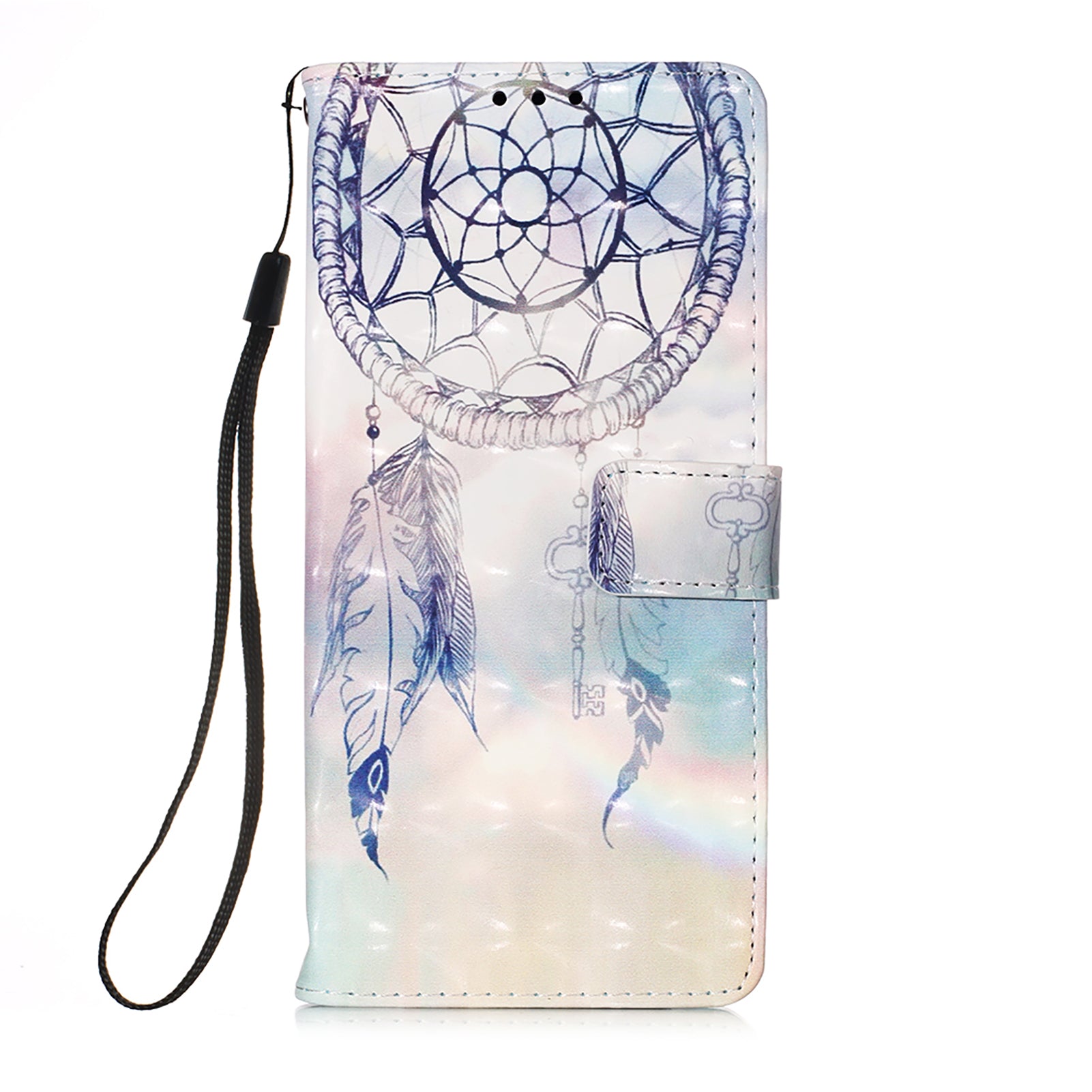 3D Pattern Printing PU Leather Wallet Stand Phone Case Shell for Samsung Galaxy A52 4G/5G / A52s 5G
