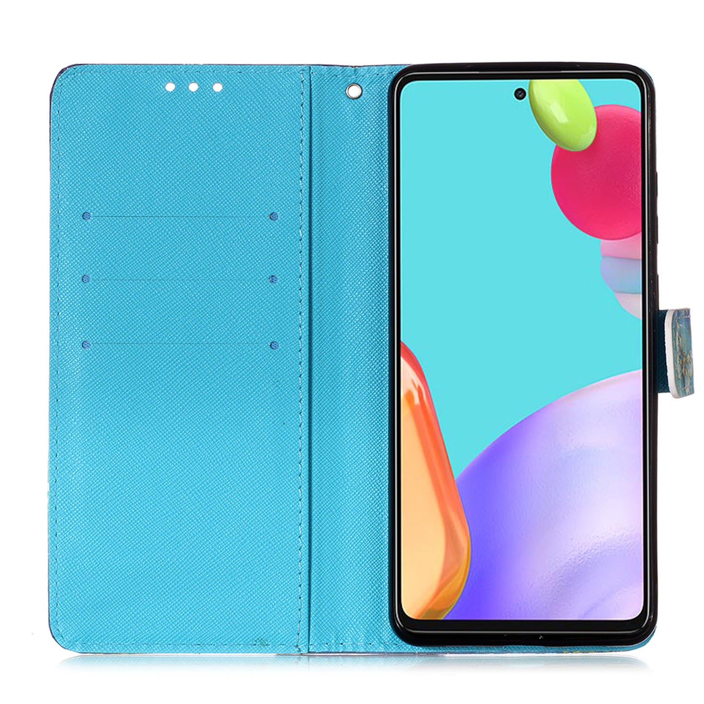 3D Pattern Printing PU Leather Wallet Stand Phone Case Shell for Samsung Galaxy A52 4G/5G / A52s 5G