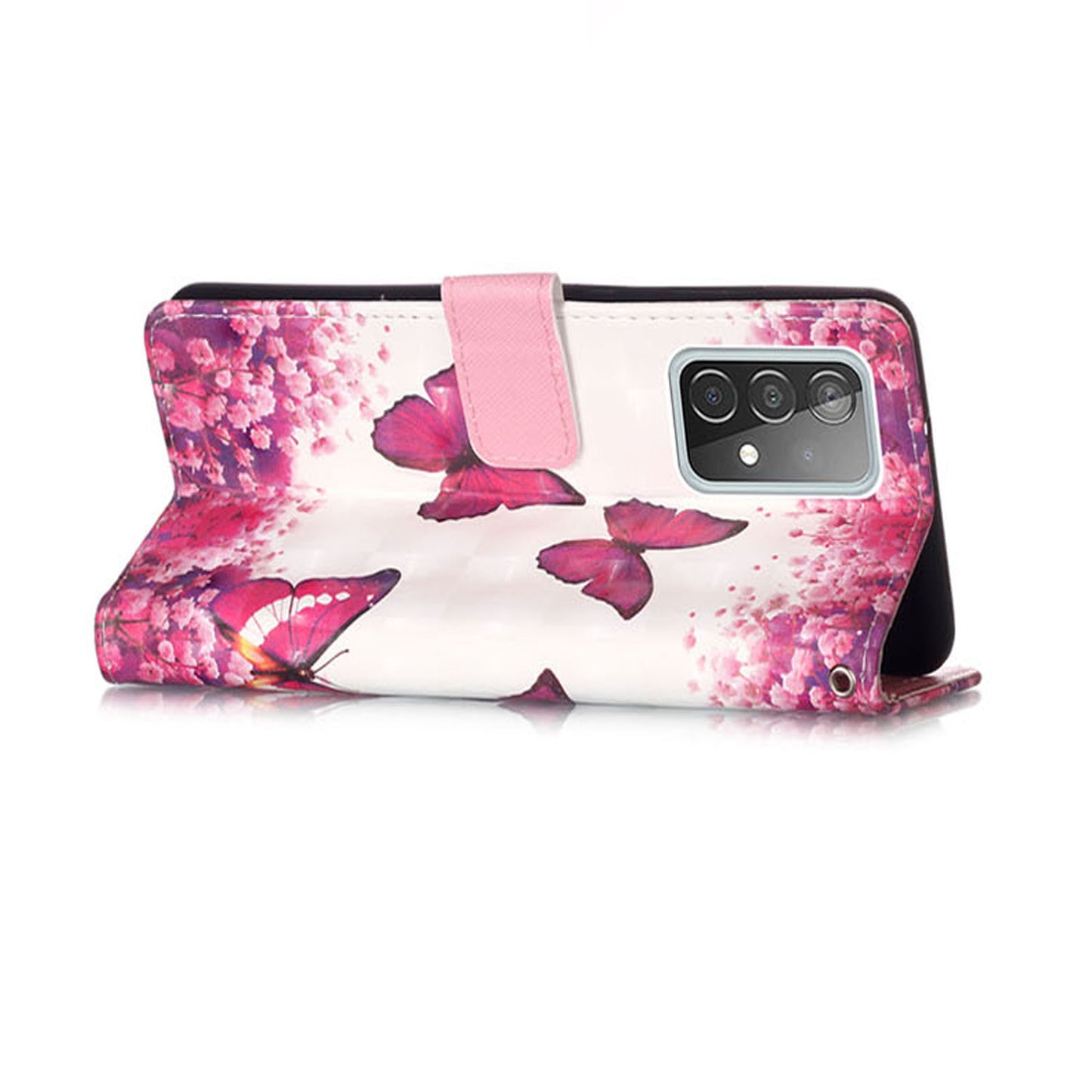 3D Pattern Printing PU Leather Wallet Stand Phone Case Shell for Samsung Galaxy A52 4G/5G / A52s 5G