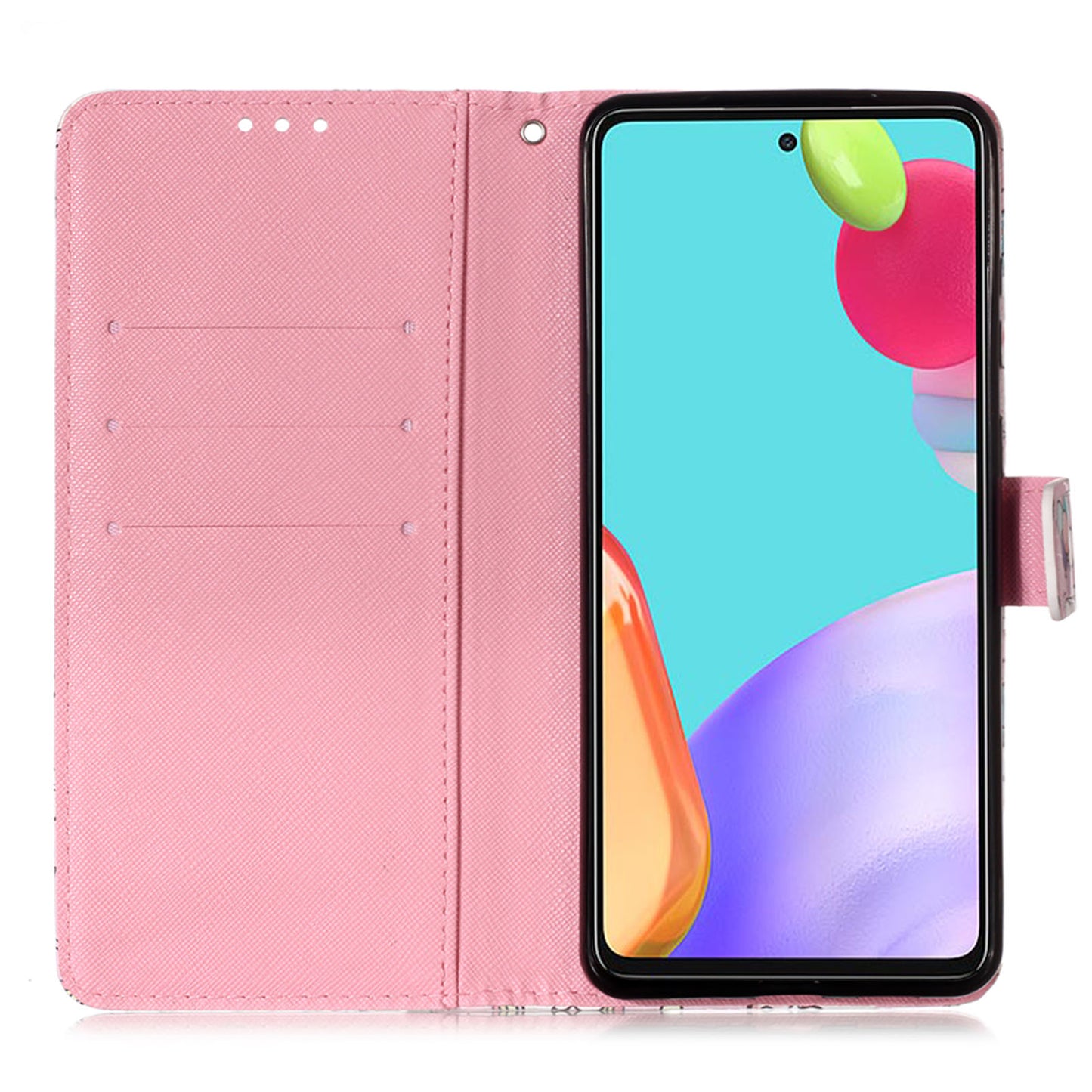 3D Pattern Printing PU Leather Wallet Stand Phone Case Shell for Samsung Galaxy A52 4G/5G / A52s 5G