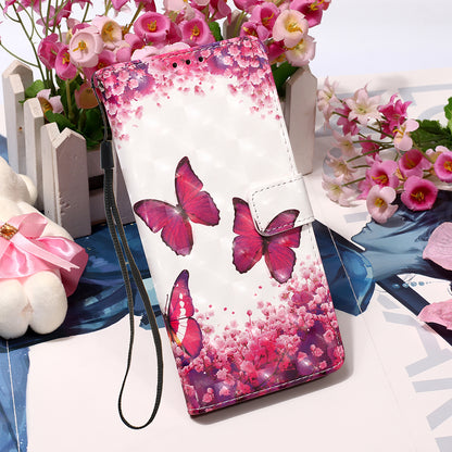 3D Pattern Printing PU Leather Wallet Stand Phone Case Shell for Samsung Galaxy A52 4G/5G / A52s 5G