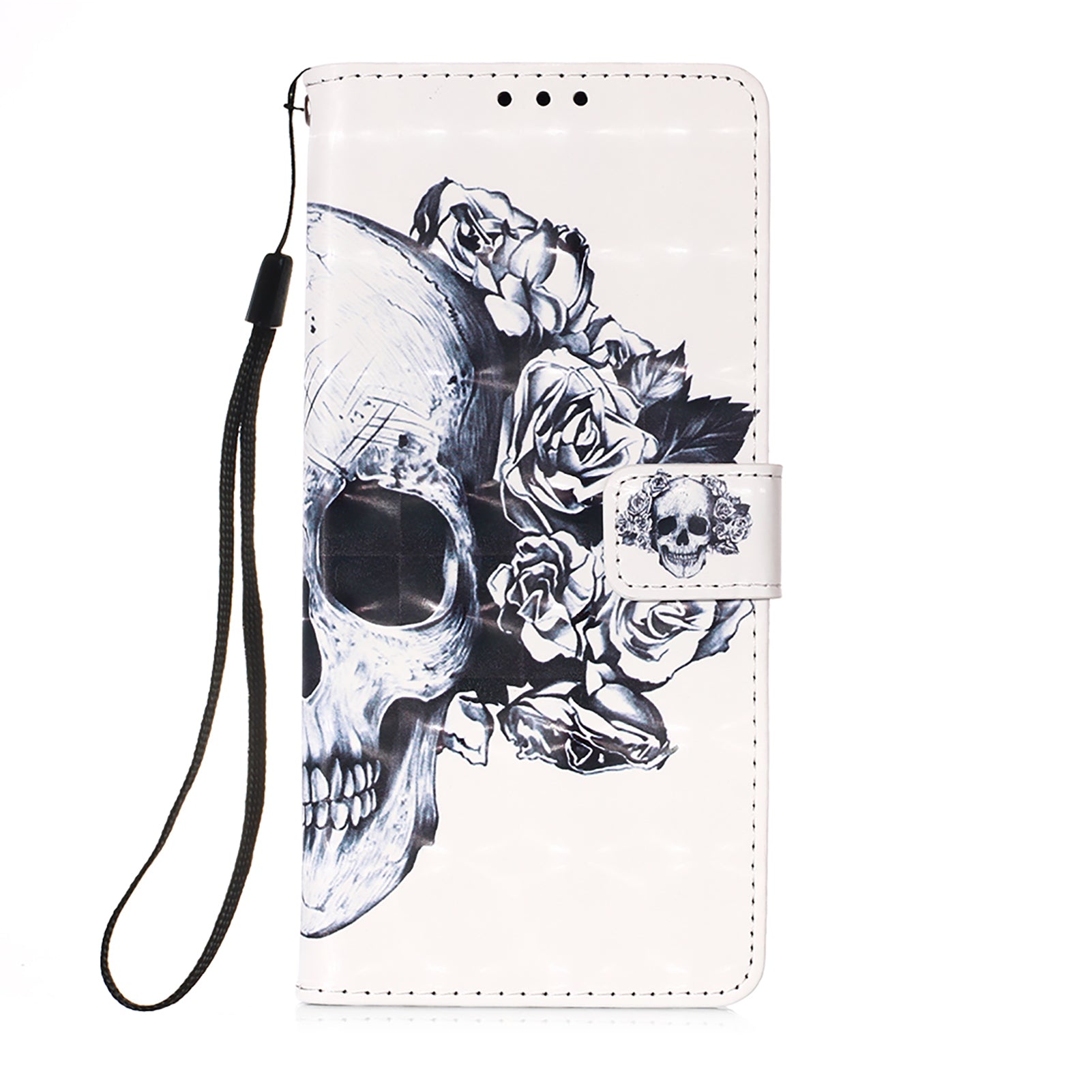 3D Pattern Printing PU Leather Wallet Stand Phone Case Shell for Samsung Galaxy A52 4G/5G / A52s 5G