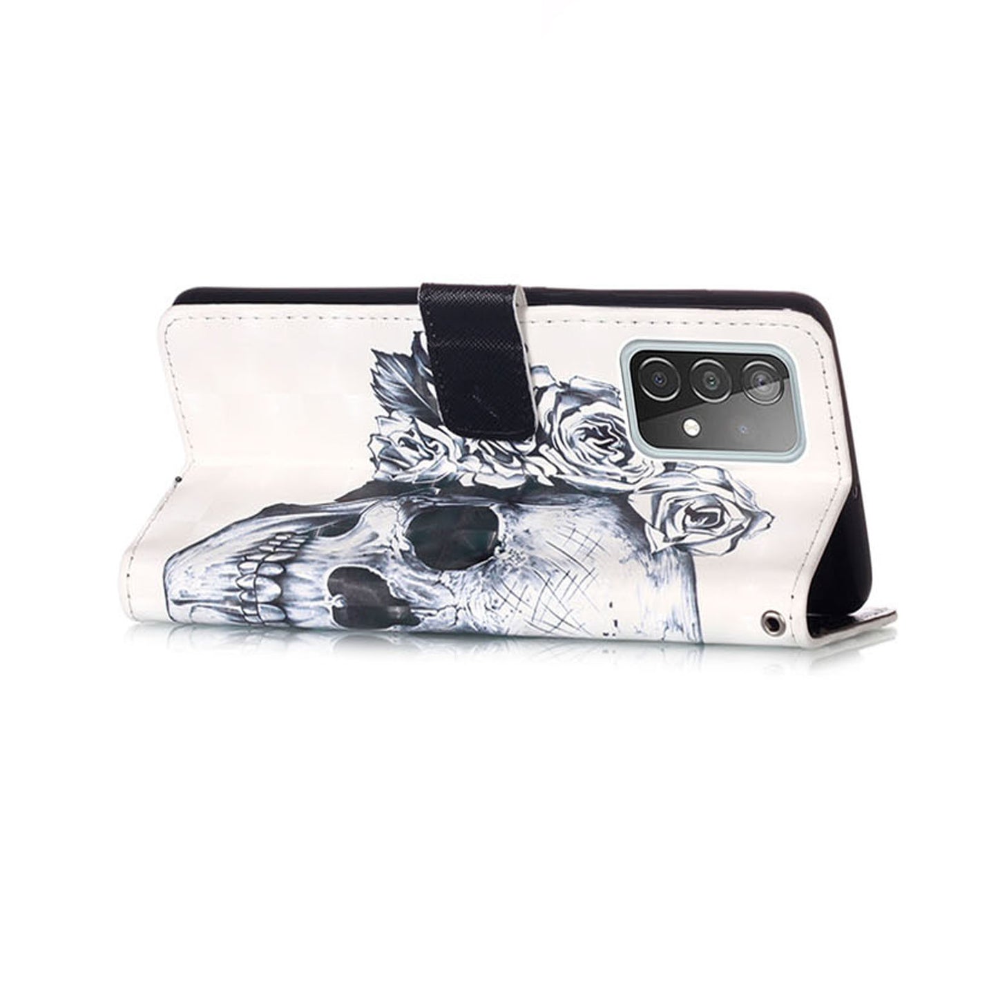 3D Pattern Printing PU Leather Wallet Stand Phone Case Shell for Samsung Galaxy A52 4G/5G / A52s 5G