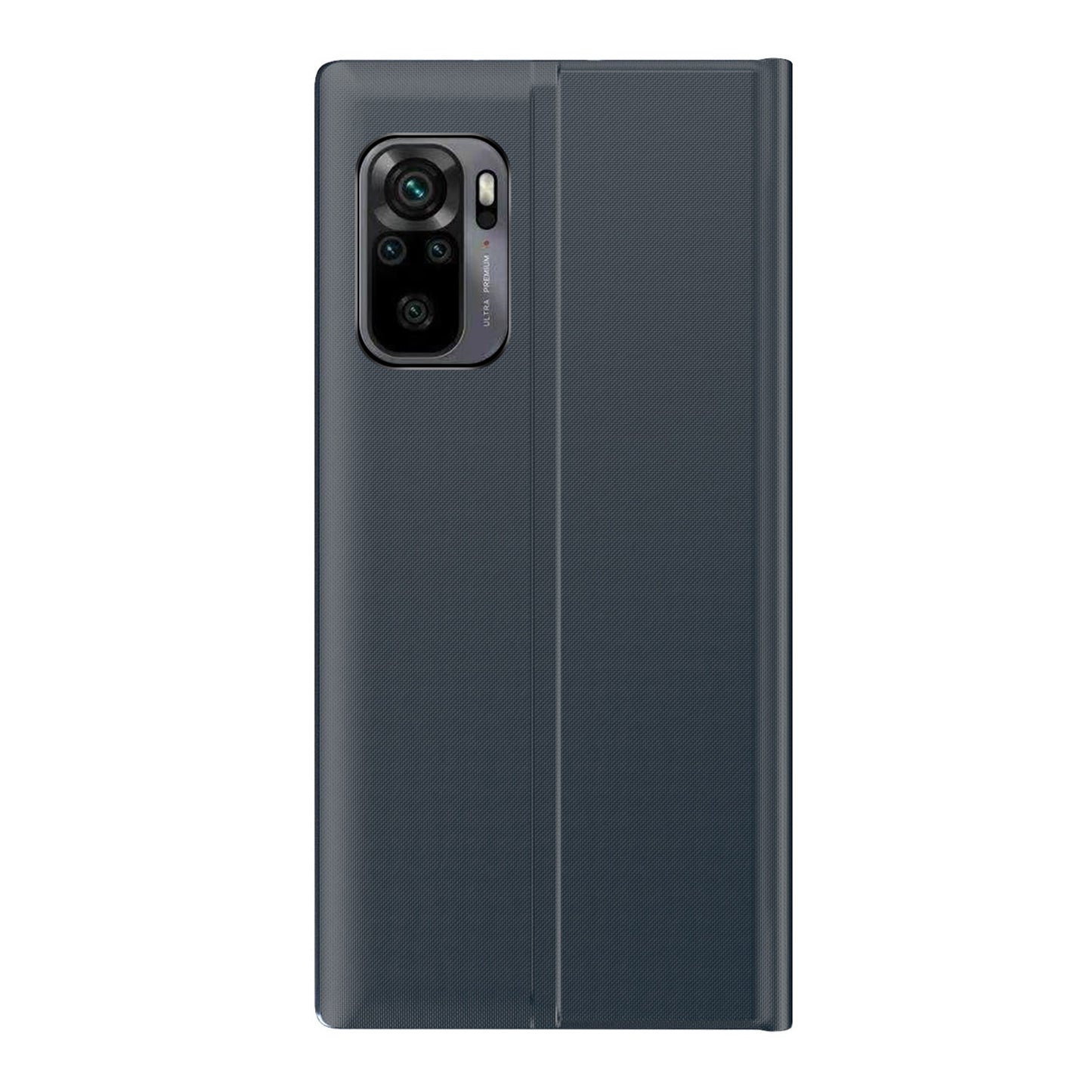 View Window Auto-absorbed Flip Leather Stand Protector Shell for Xiaomi Poco M5s 4G / Redmi Note 10 4G / Note 10S 4G