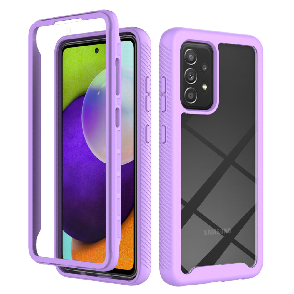 Full-Coverage Protection PET Screen Protector + PC+TPU Protective Case for Samsung Galaxy A52 4G/5G / A52s 5G / A52s 5G