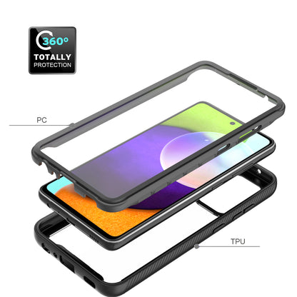 Full-Coverage Protection PET Screen Protector + PC+TPU Protective Case for Samsung Galaxy A52 4G/5G / A52s 5G / A52s 5G