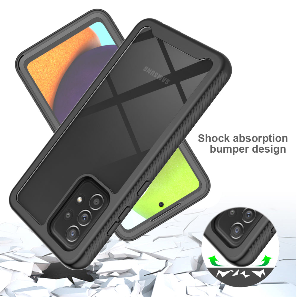 Full-Coverage Protection PET Screen Protector + PC+TPU Protective Case for Samsung Galaxy A52 4G/5G / A52s 5G / A52s 5G