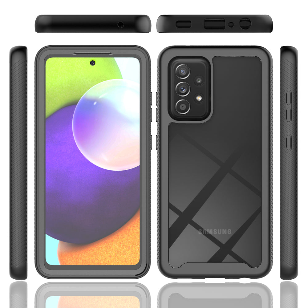 Full-Coverage Protection PET Screen Protector + PC+TPU Protective Case for Samsung Galaxy A52 4G/5G / A52s 5G / A52s 5G