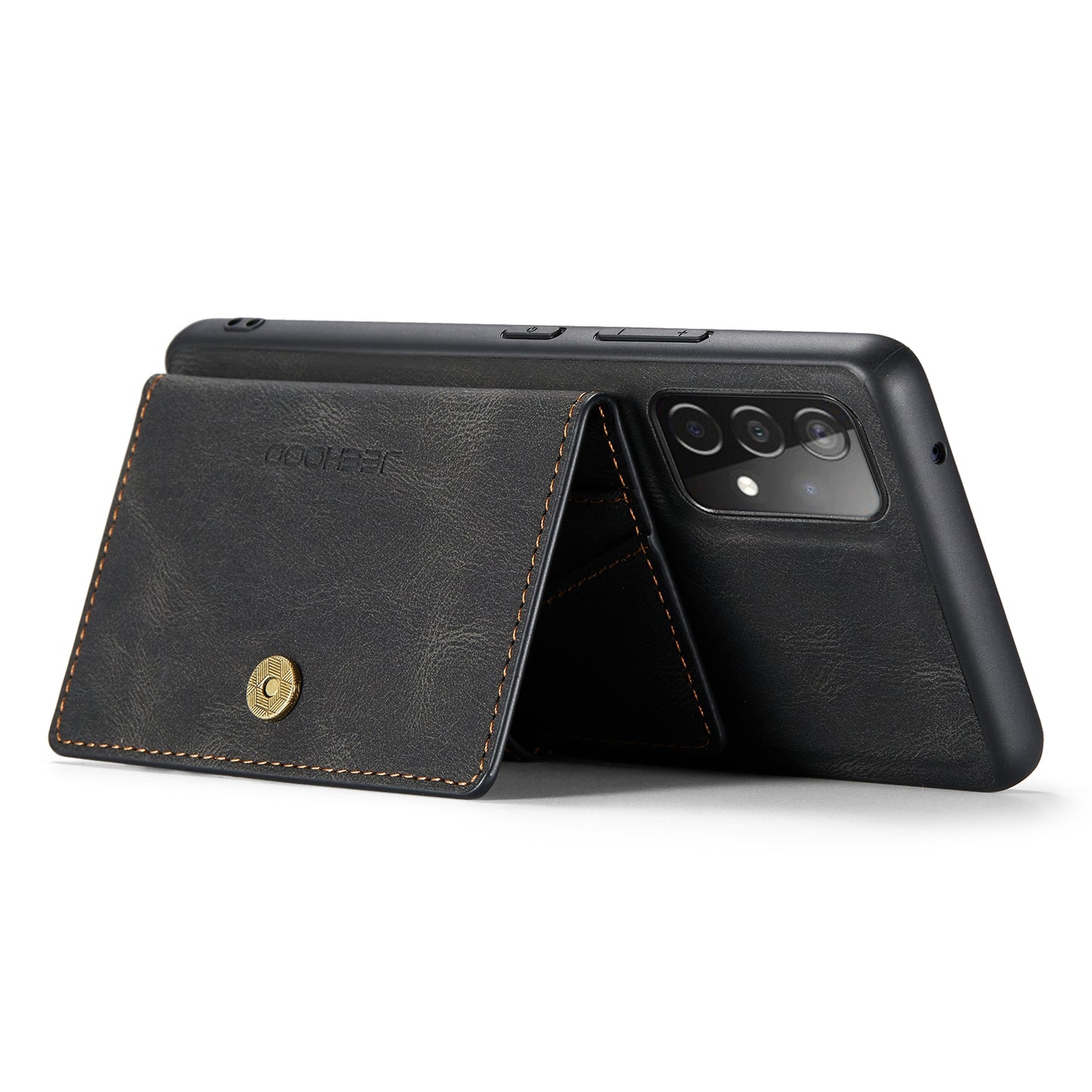JEEHOOD Detachable 2 in 1 Leather Coated TPU Case with Magnetic Wallet Design for Samsung Galaxy A52 4G/5G / A52s 5G