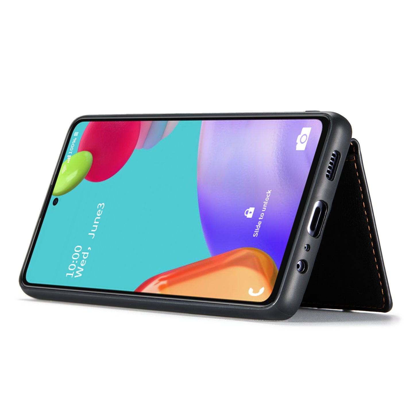 JEEHOOD Detachable 2 in 1 Leather Coated TPU Case with Magnetic Wallet Design for Samsung Galaxy A52 4G/5G / A52s 5G