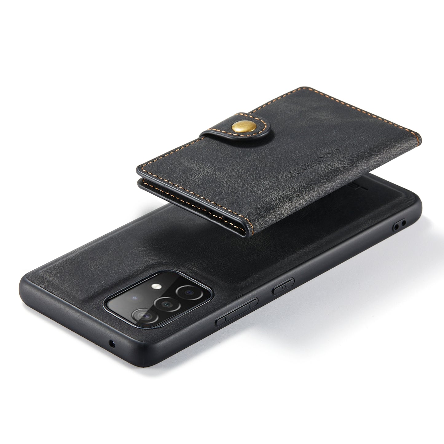 JEEHOOD Detachable 2 in 1 Leather Coated TPU Case with Magnetic Wallet Design for Samsung Galaxy A52 4G/5G / A52s 5G