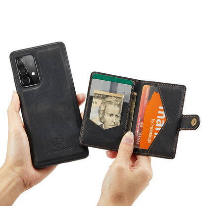 JEEHOOD Detachable 2 in 1 Leather Coated TPU Case with Magnetic Wallet Design for Samsung Galaxy A52 4G/5G / A52s 5G