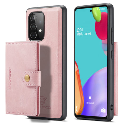 JEEHOOD Detachable 2 in 1 Leather Coated TPU Case with Magnetic Wallet Design for Samsung Galaxy A52 4G/5G / A52s 5G