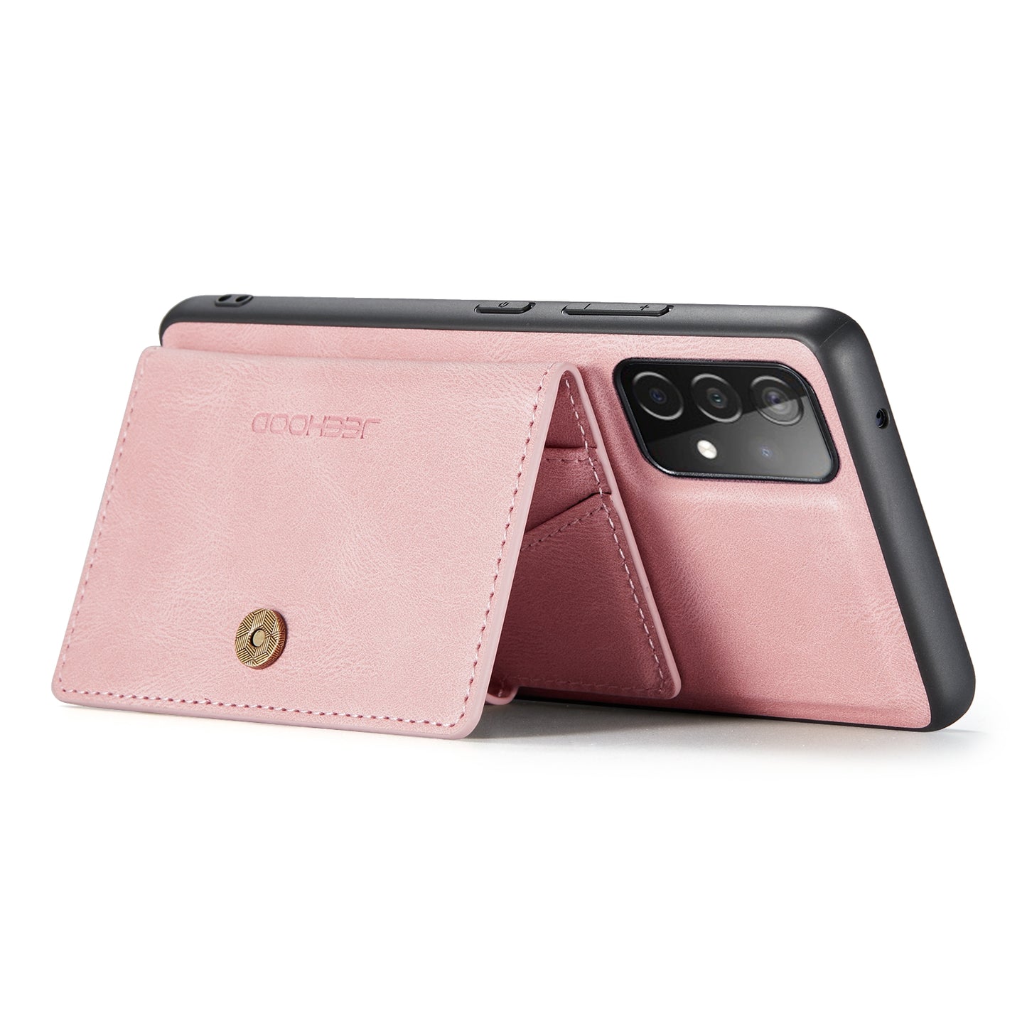 JEEHOOD Detachable 2 in 1 Leather Coated TPU Case with Magnetic Wallet Design for Samsung Galaxy A52 4G/5G / A52s 5G