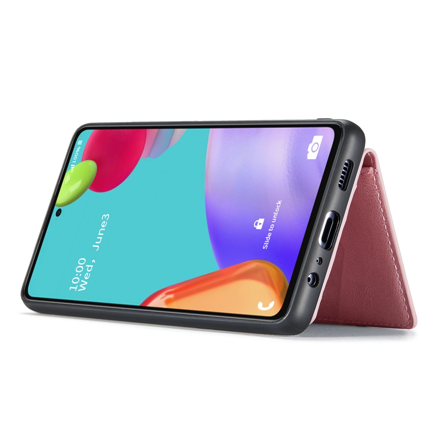 JEEHOOD Detachable 2 in 1 Leather Coated TPU Case with Magnetic Wallet Design for Samsung Galaxy A52 4G/5G / A52s 5G